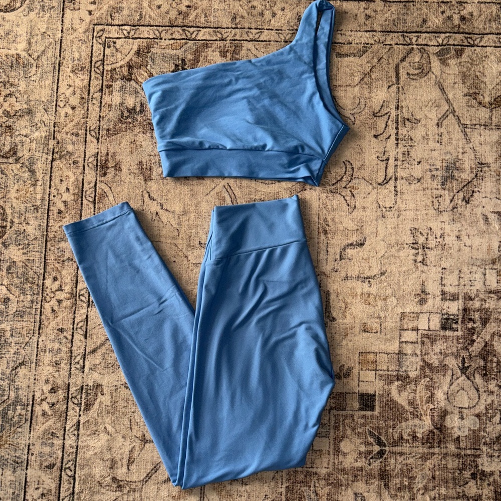 Skatie One-Shoulder Top and Leggings Set